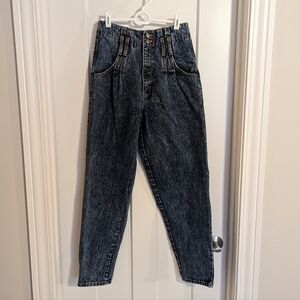 Rio Vintage Paper Bag High Waisted Barrel Jeans sz 3